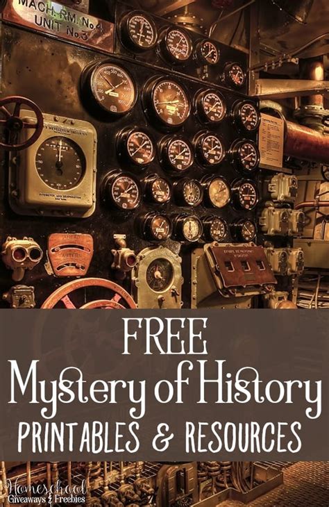 Mystery Of History Printables